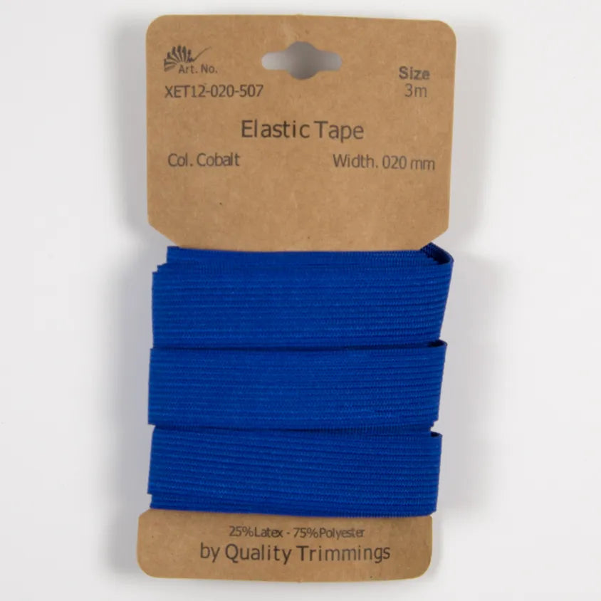 Elastiek 20mm cobalt