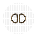 Basic | D-ring | 15mm - Antique brass