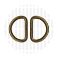 Basic | D-ring | 25mm - Antique brass