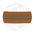 Zipper Nylon coil Coffee (was cognac) - Antique brass