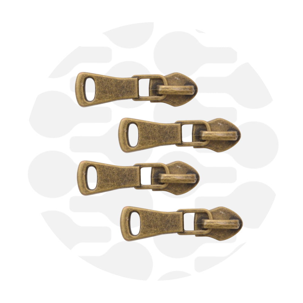 Zipper slider Allround #5S - Antique brass
