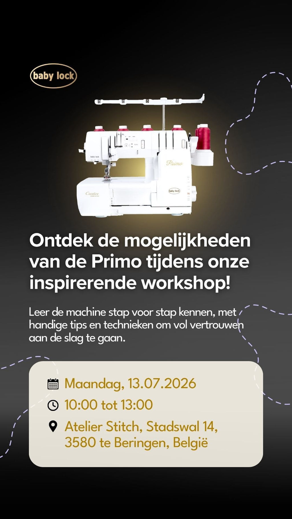 Workshop Baby Lock Primo