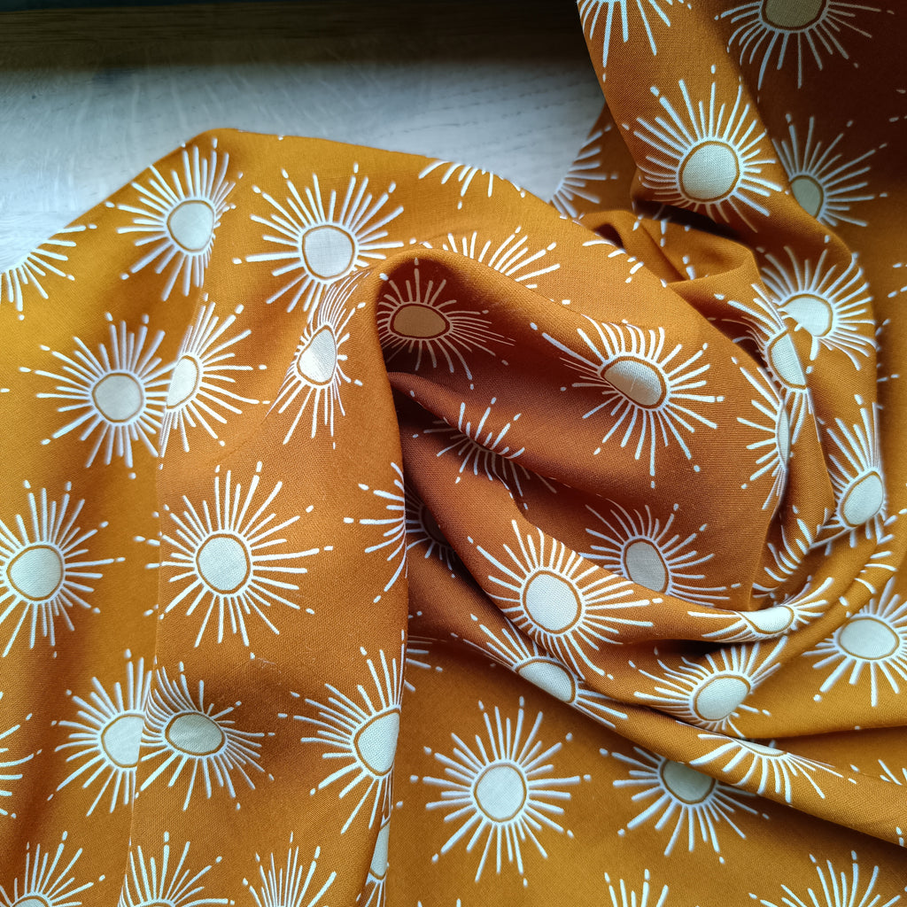 Rayon gleaming sun copper