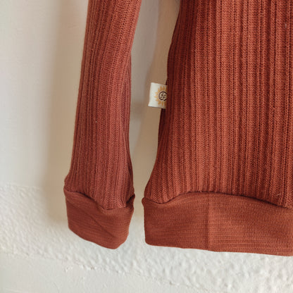 Organic selanik knit sienna