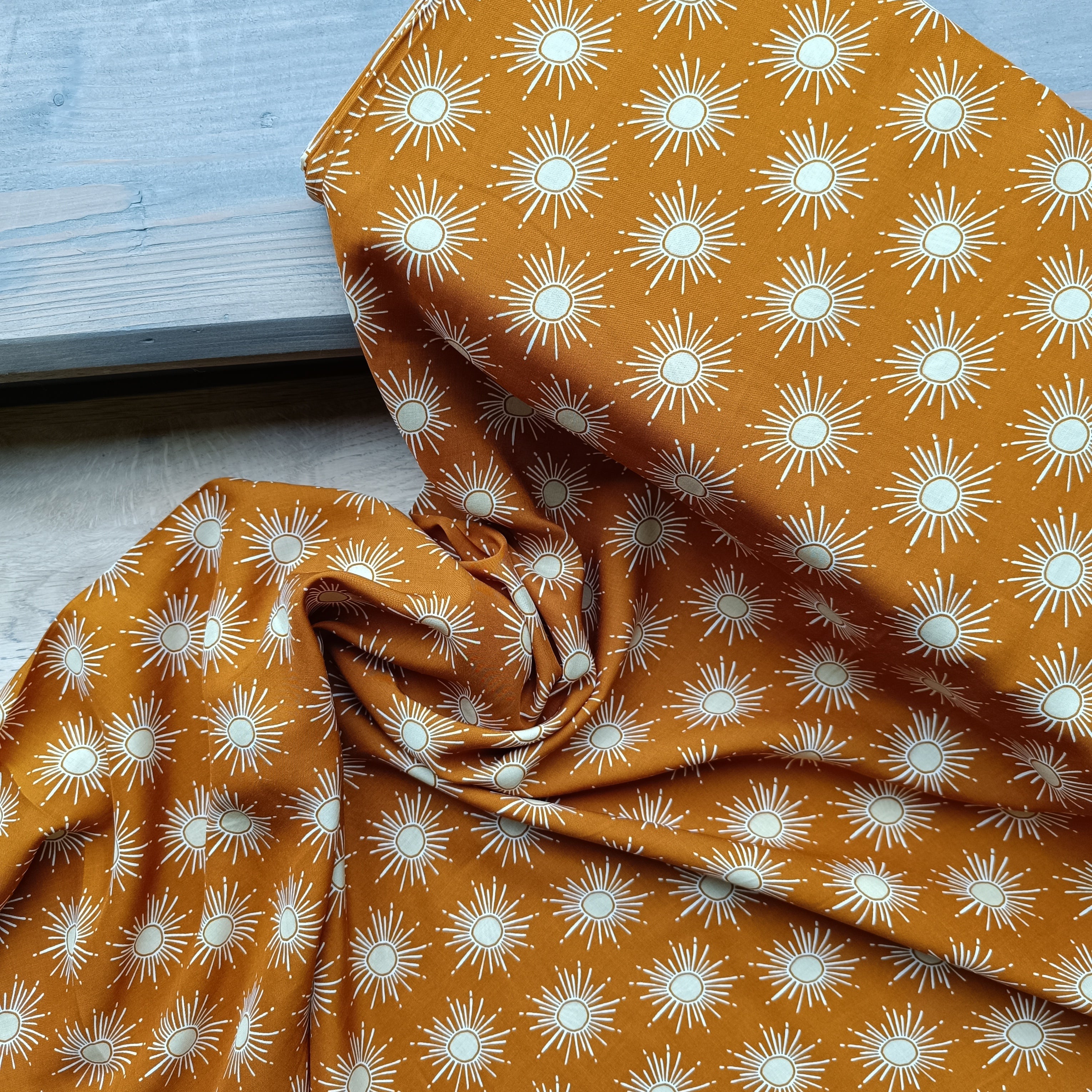 Rayon gleaming sun copper