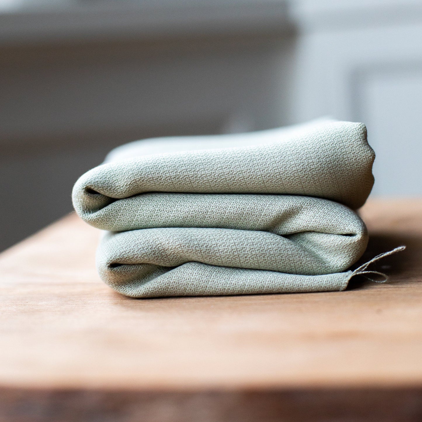 Soft grain jacquard mint