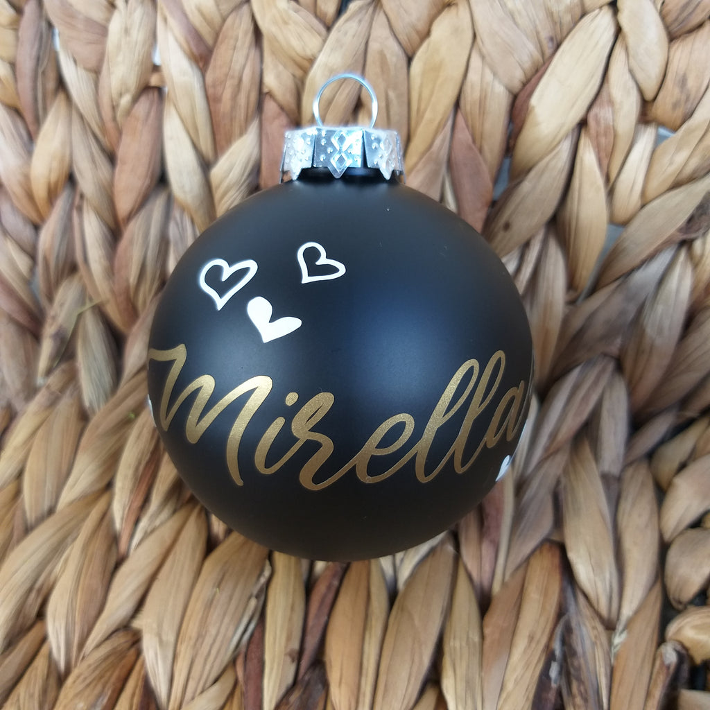 Kerstbal zwart