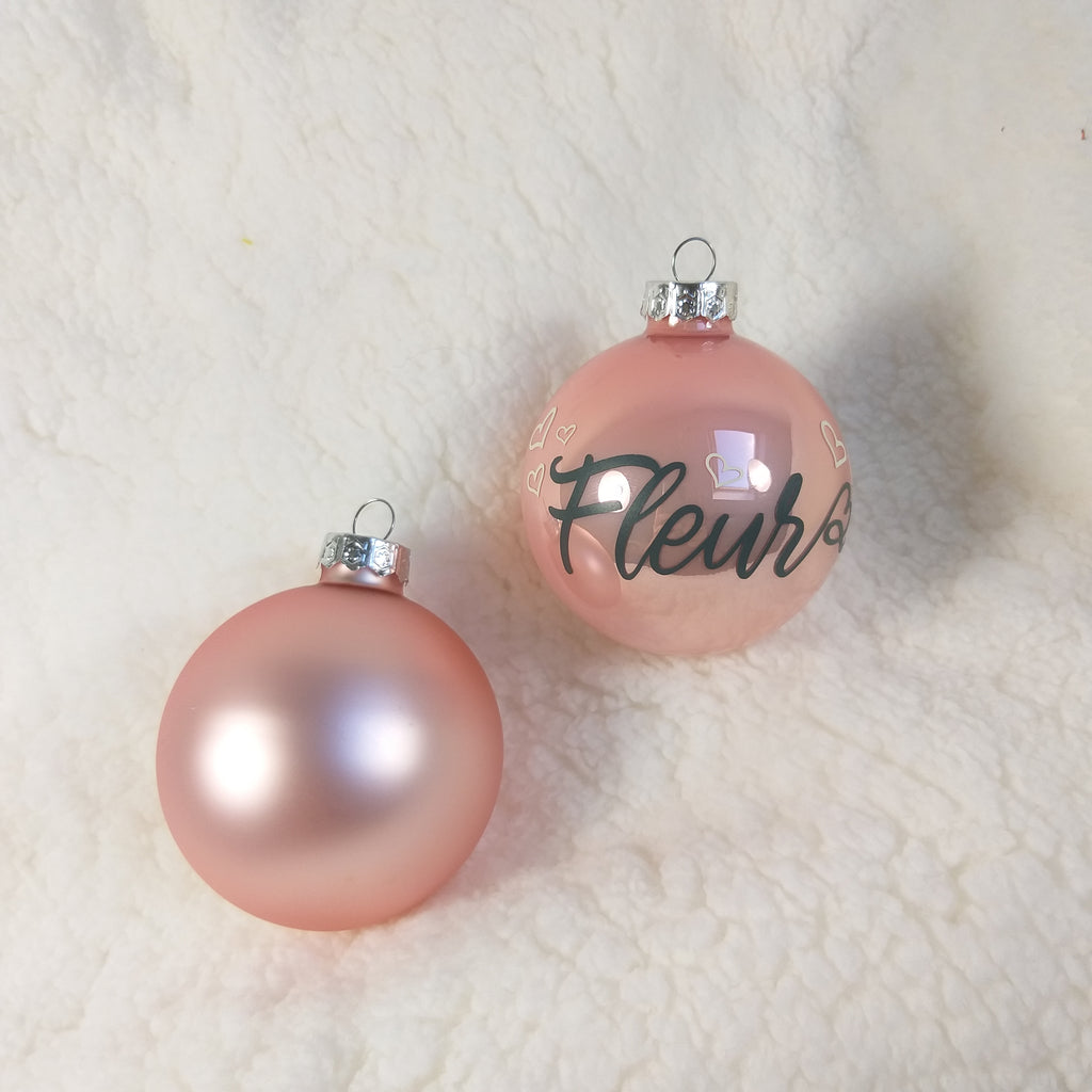 Kerstbal roze