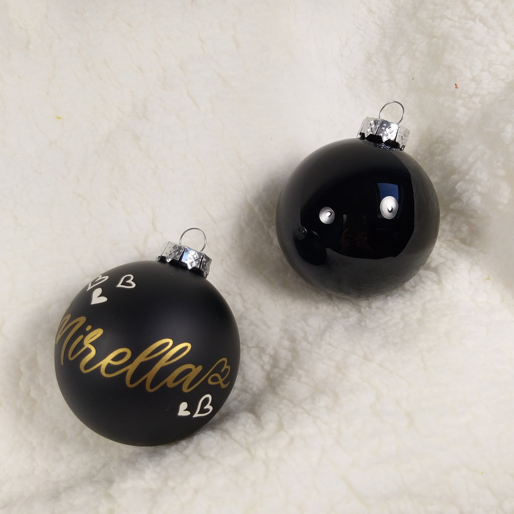 Kerstbal zwart