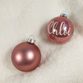 Kerstbal oud roze