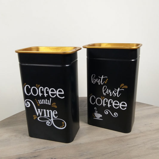 Koffie doos zwart