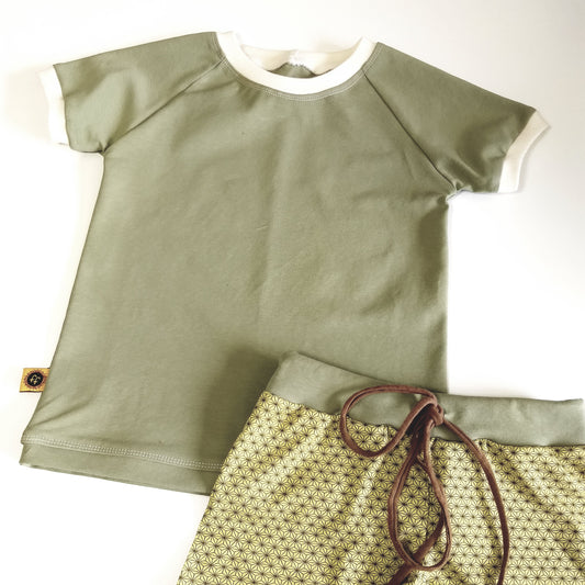 Retro T-shirt khaki