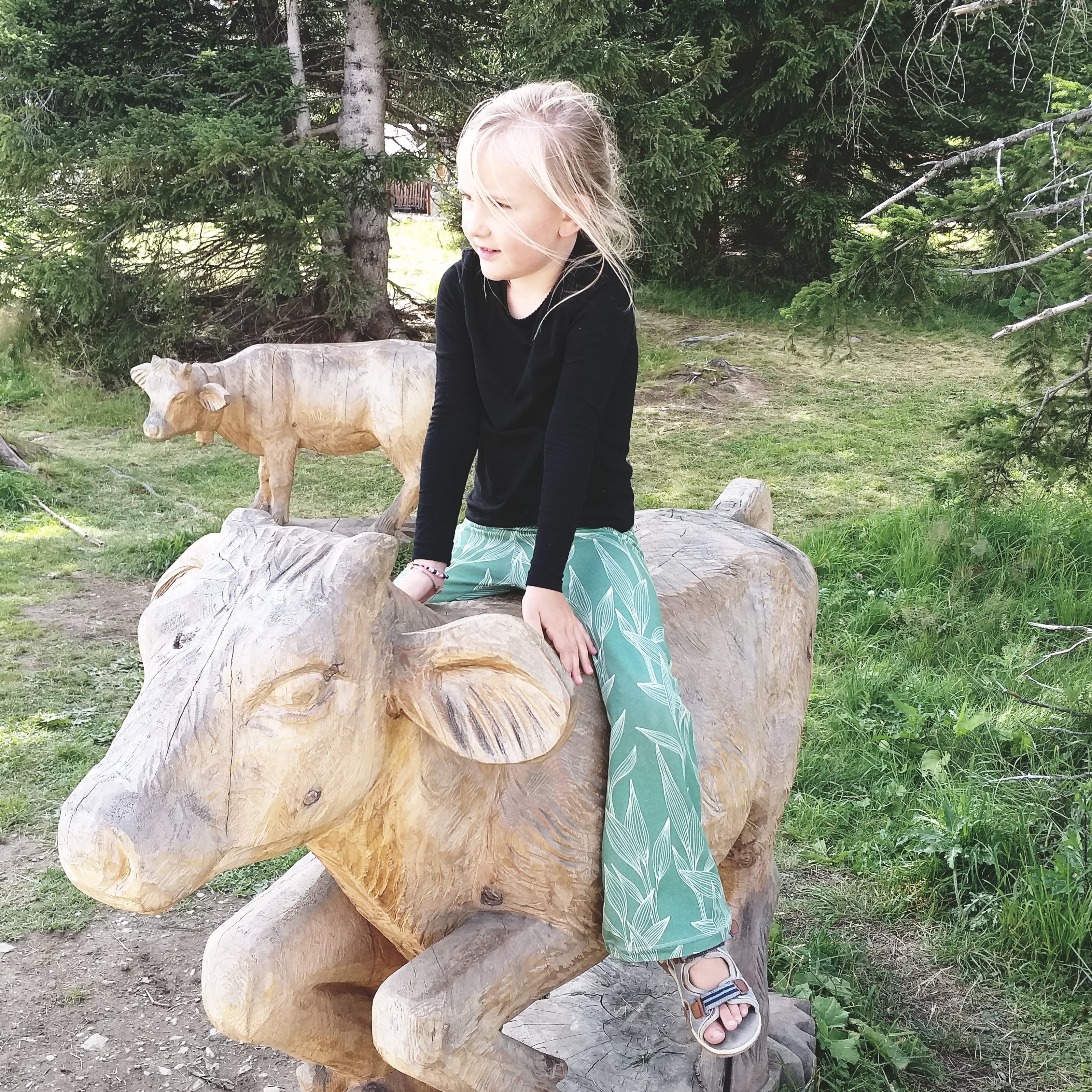 flared legging bamboe