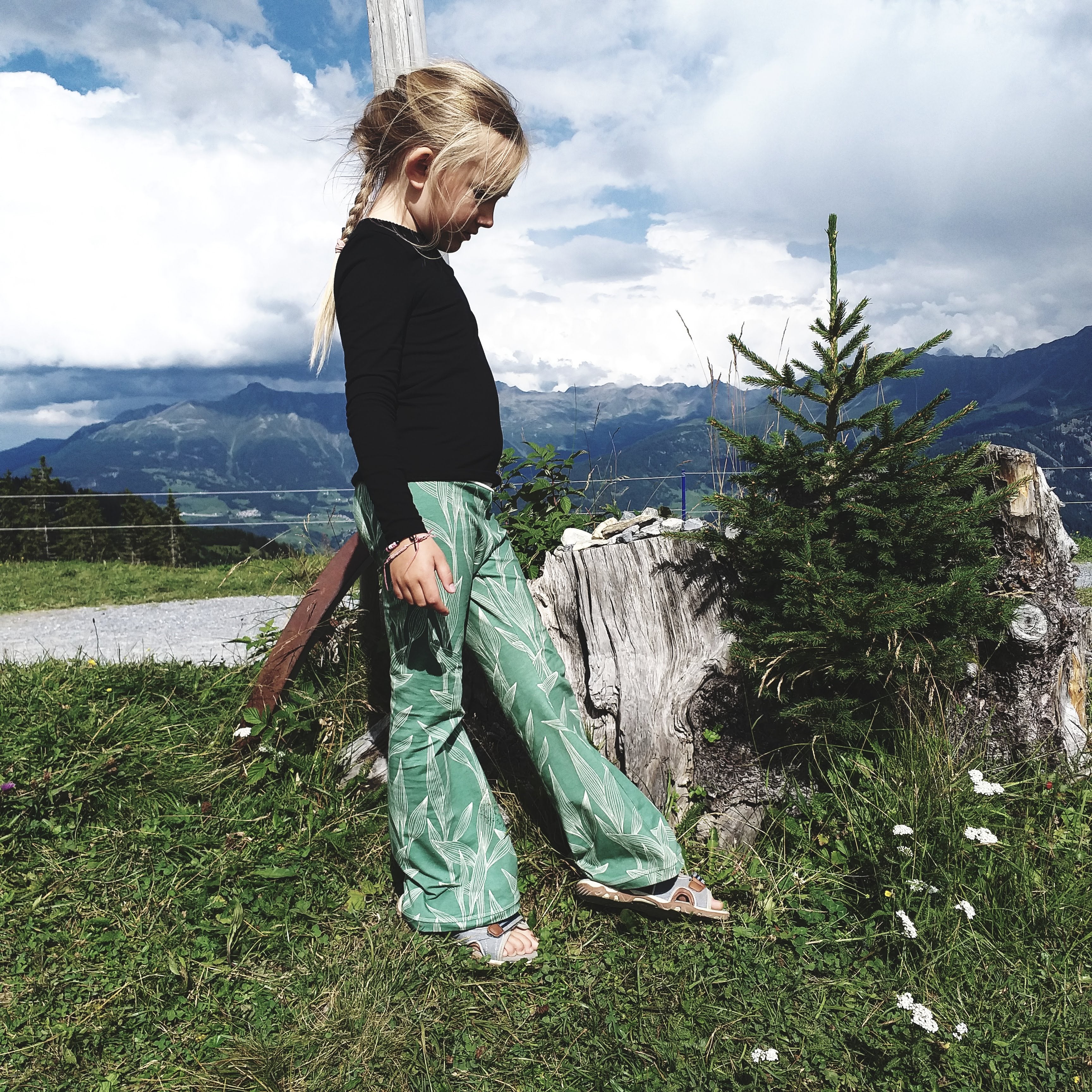 flared legging bamboe