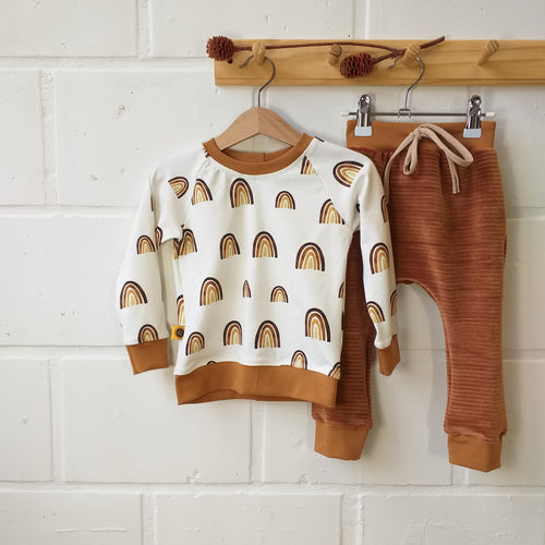 Broekje velours camel