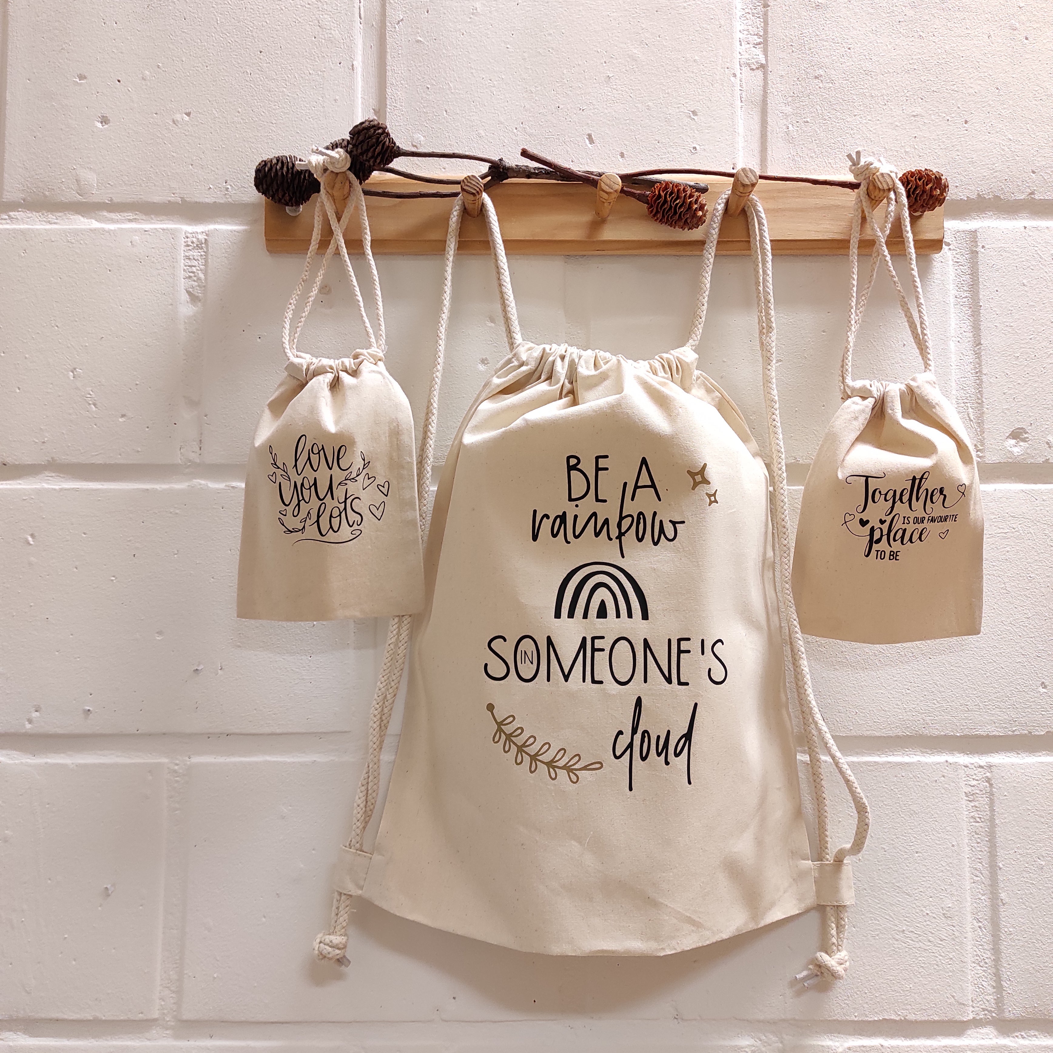 Sportzakje "Be a rainbow in someone's cloud"