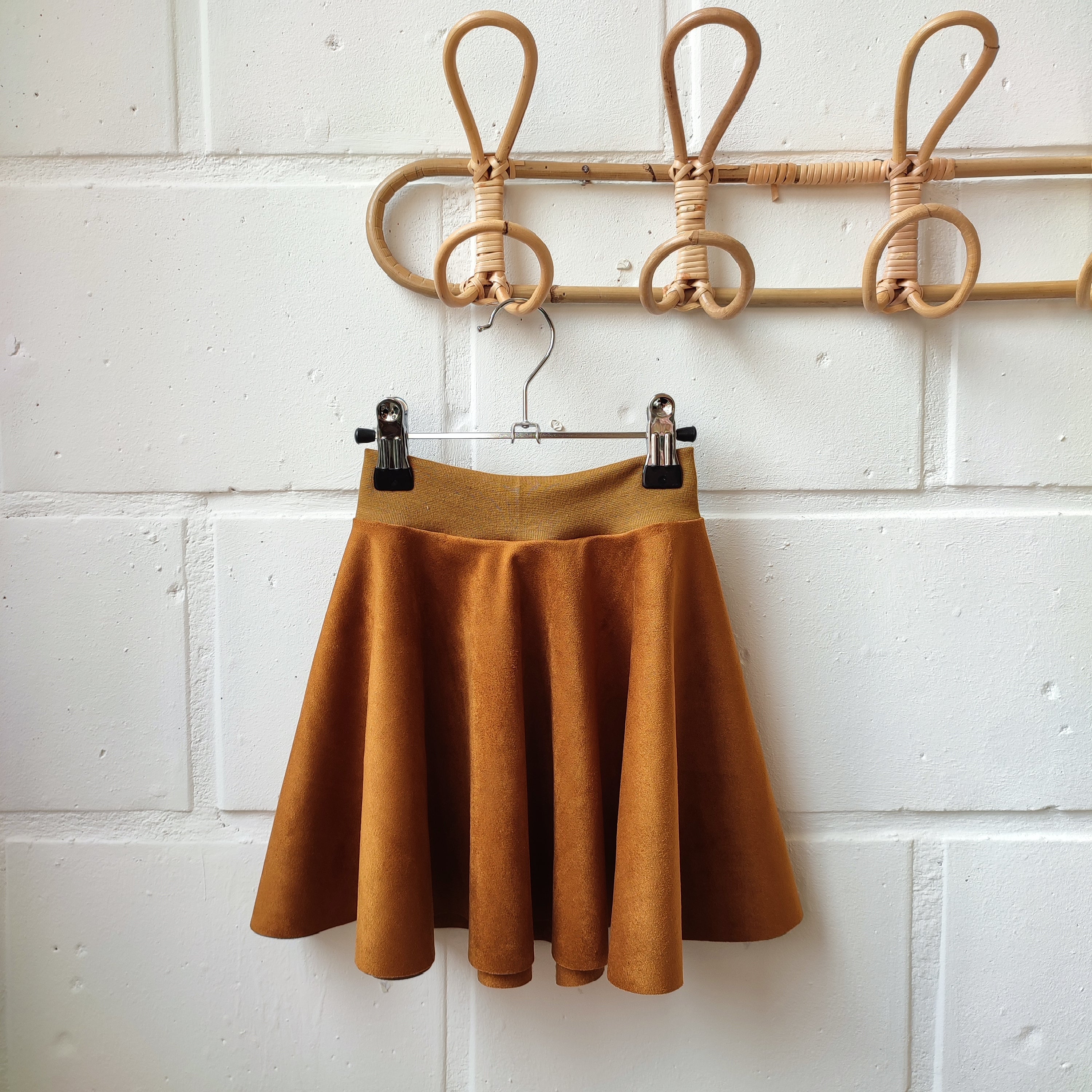 Zwier rokje suedine camel