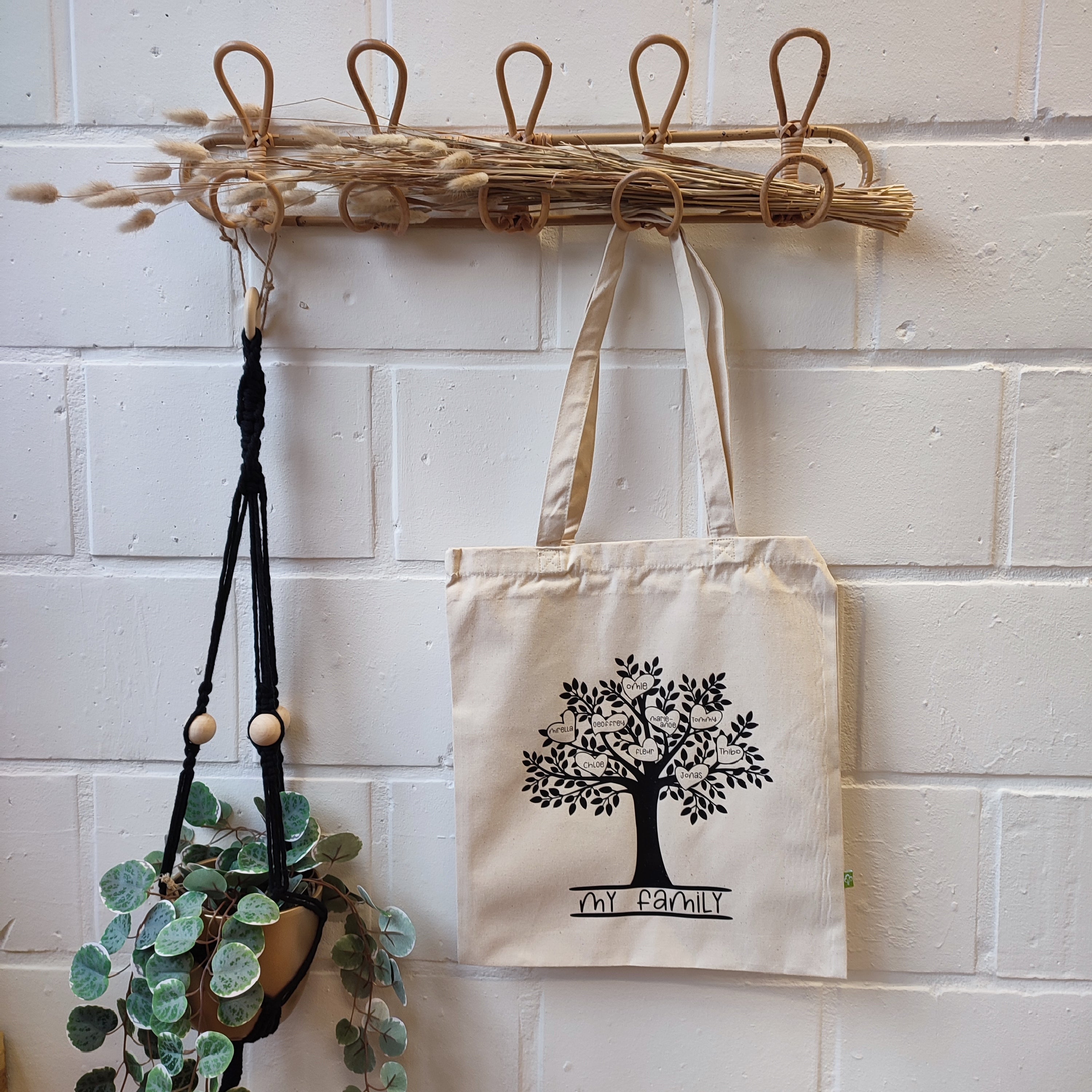 Tote bag met family tree