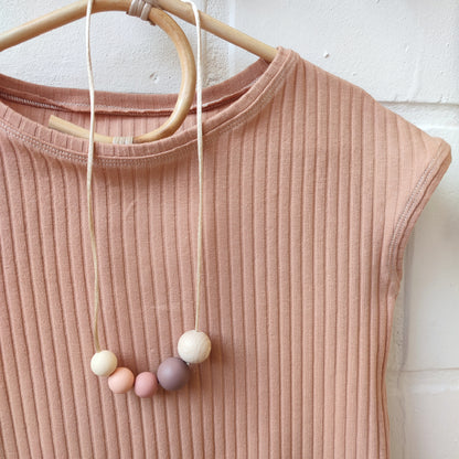 Shirt rib zalm
