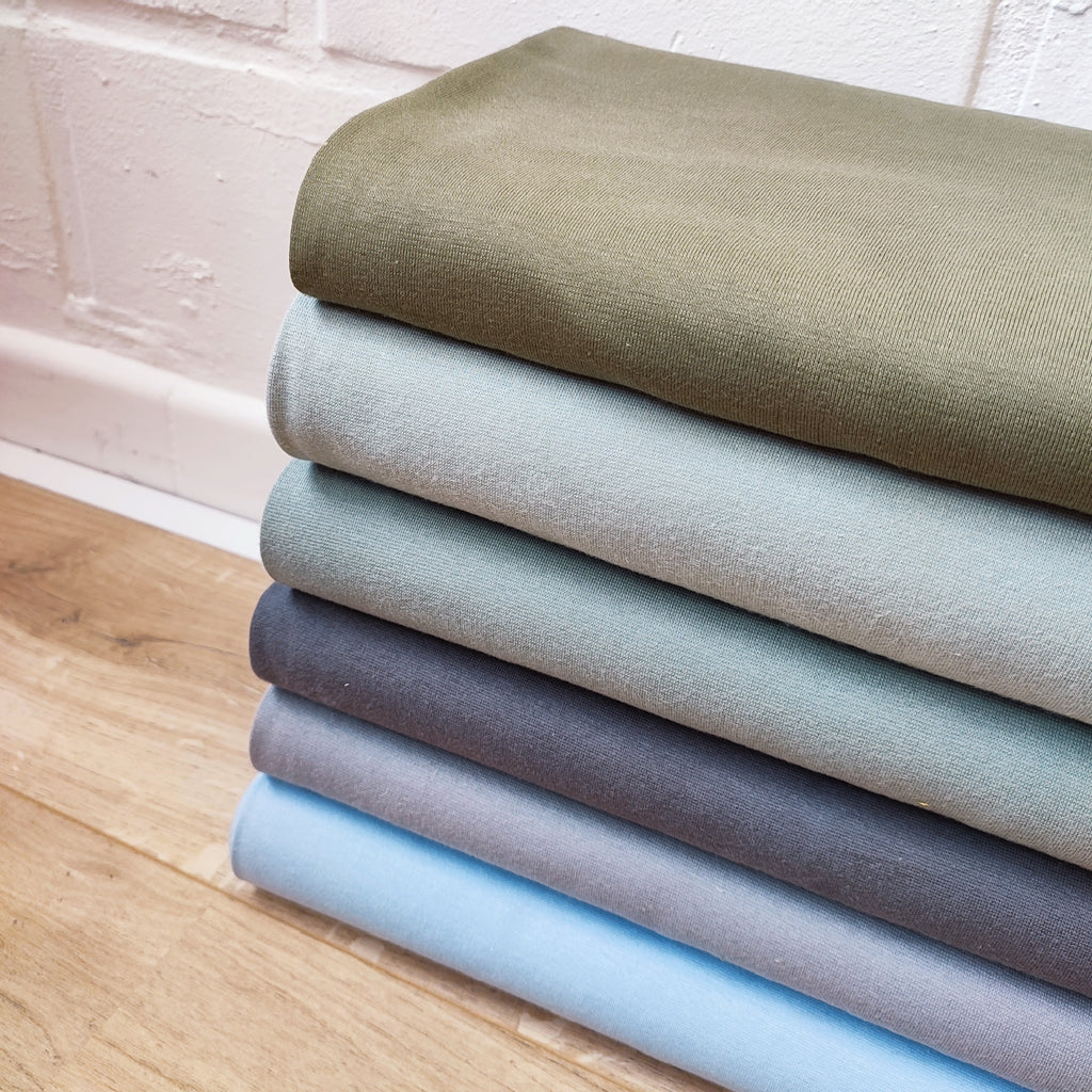 Boordstof baby blauw