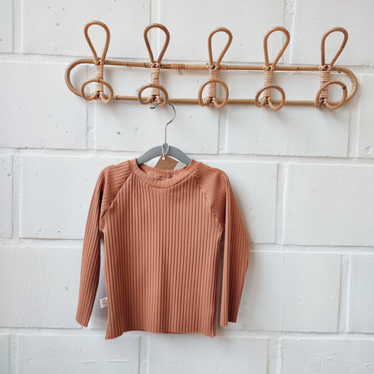 longsleeve rib pecan