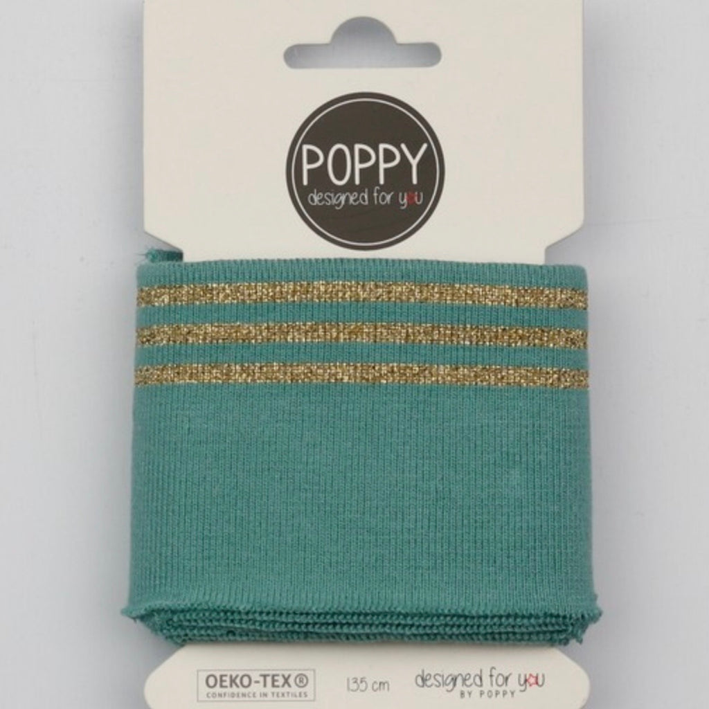 Boordstof munt lurex