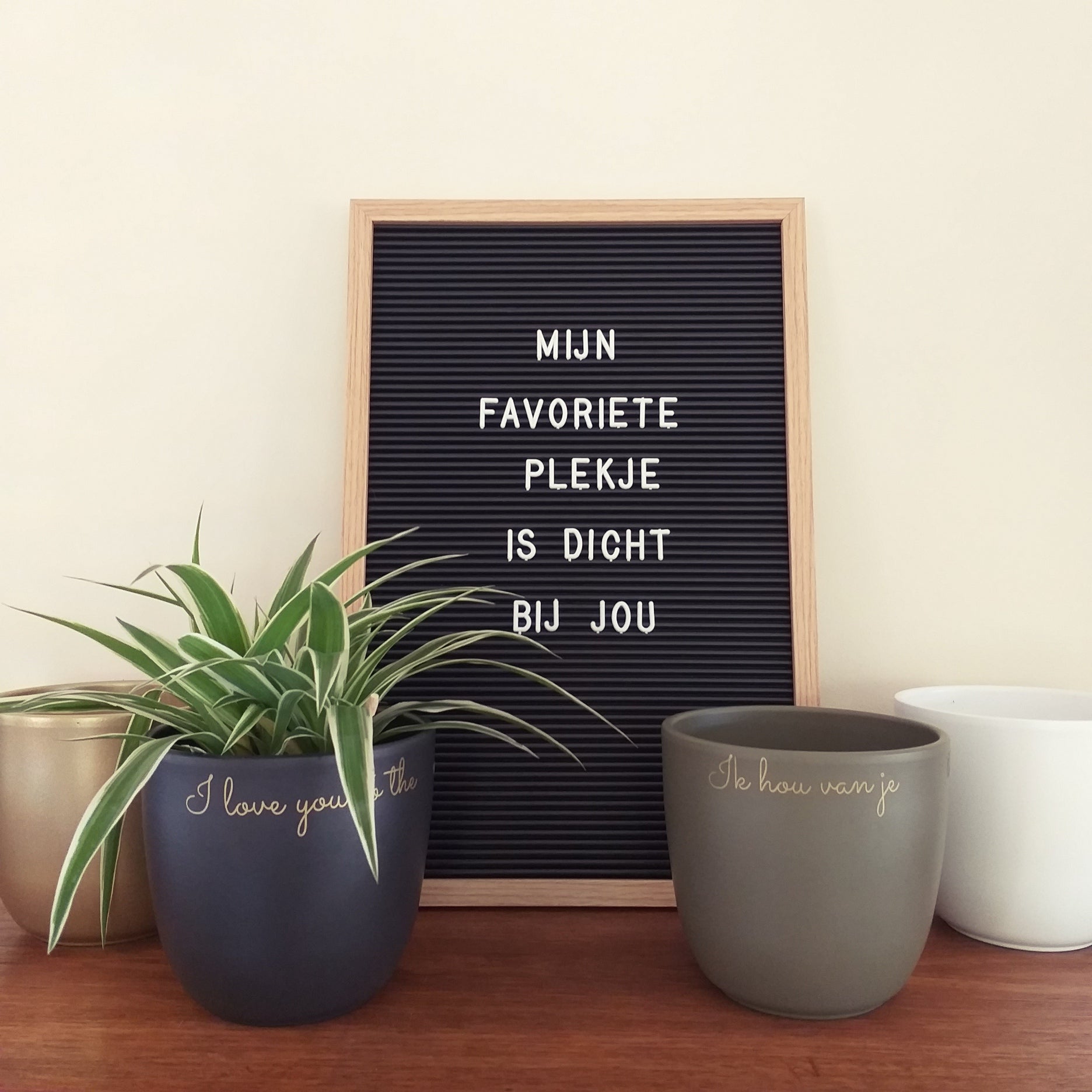 Bloempotje "mijn favoriete plekje..."